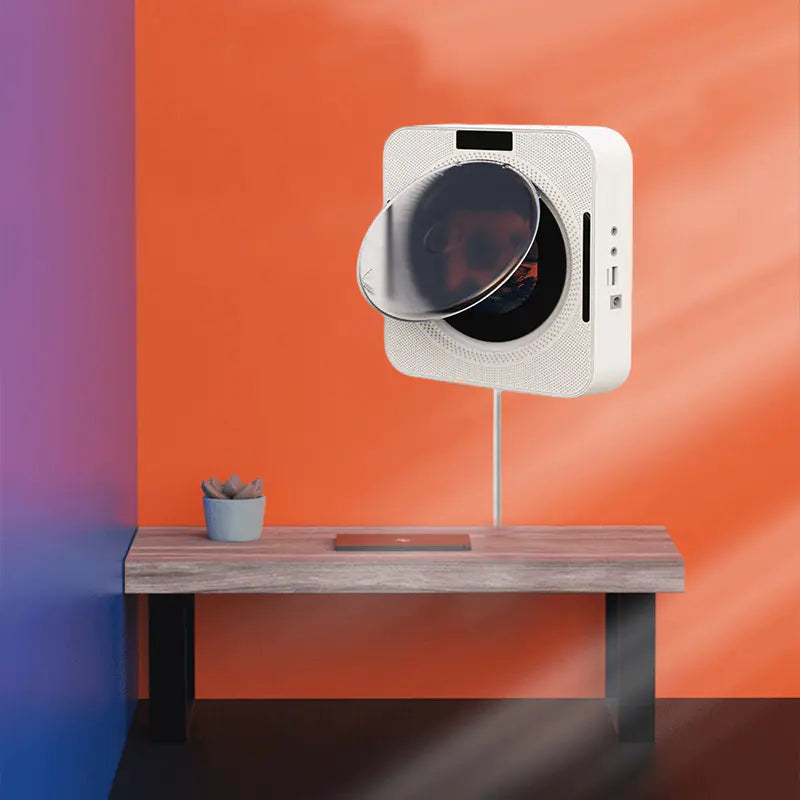 Portable CD Player and Bluetooth Speaker for Learning